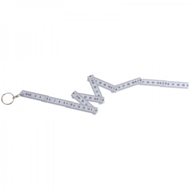 Logo trade promotional giveaways picture of: Keyring with 0,5m ruler